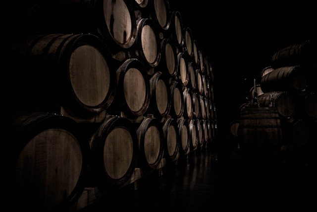 wine barrels